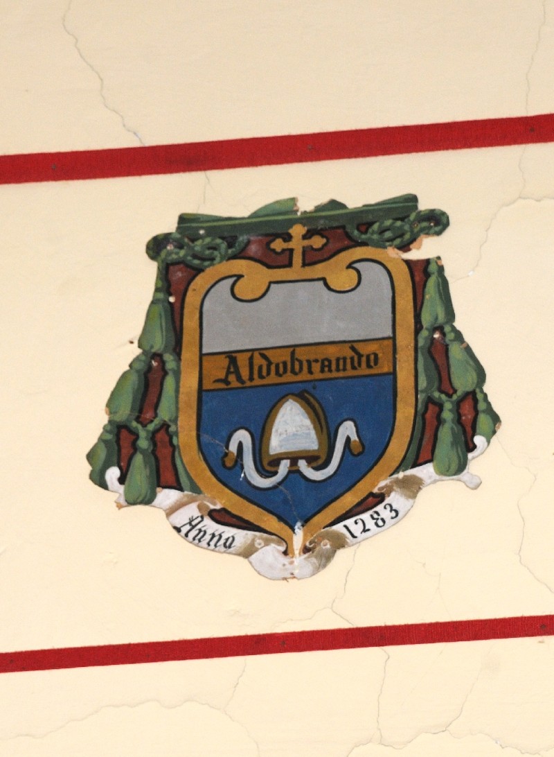 Ambito laziale sec. XX, Dipinto con stemma del vescovo Aldobrando