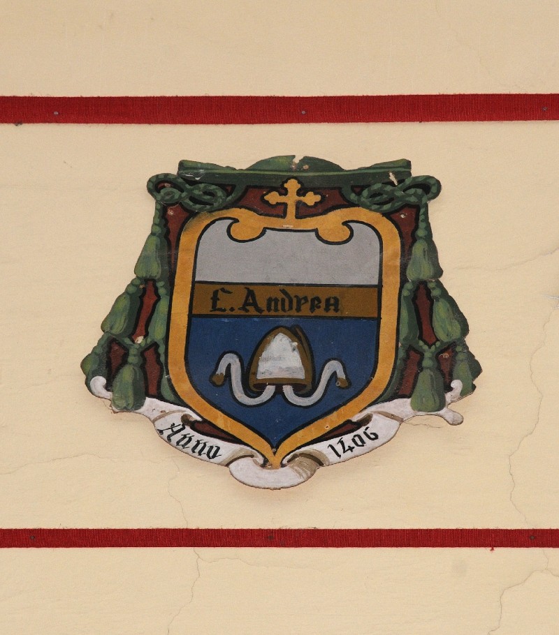 Ambito laziale sec. XX, Dipinto con stemma del vescovo Andrea