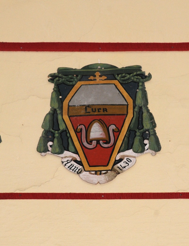 Ambito laziale sec. XX, Dipinto con stemma del vescovo Rossi De Tartaris