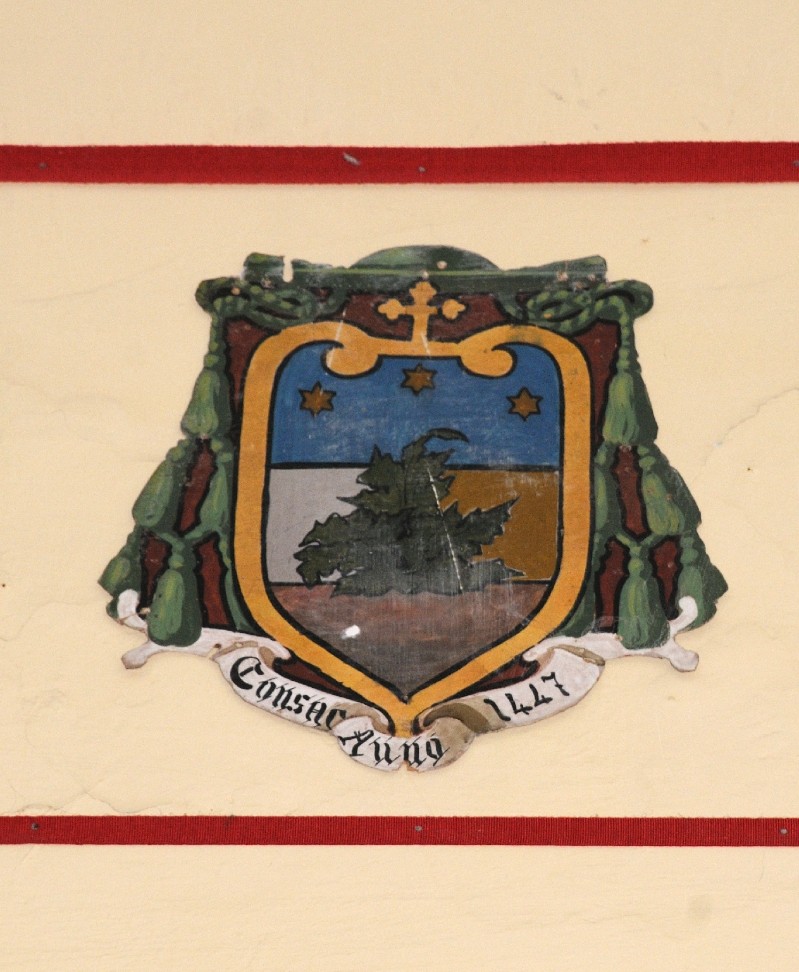 Ambito laziale sec. XX, Dipinto con stemma del vescovo Cordoni