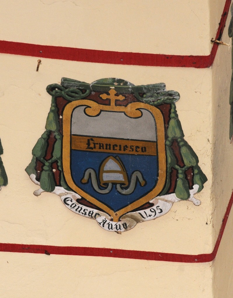 Ambito laziale sec. XX, Dipinto con stemma del vescovo Da Cascia