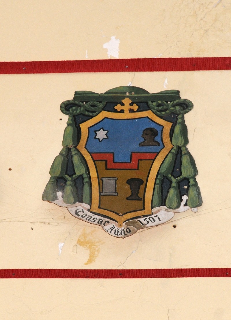 Ambito laziale sec. XX, Dipinto con stemma del vescovo Paolo Emilio Bruni