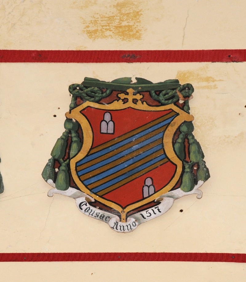 Ambito laziale sec. XX, Dipinto con stemma del vescovo Jacopo Bongalli