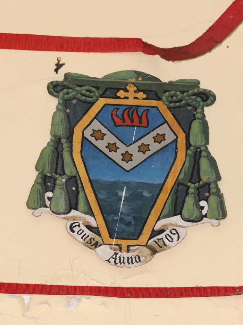 Ambito laziale sec. XX, Dipinto con stemma del vescovo Vecchiarelli