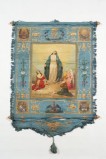 Manifattura italiana sec. XIX,Gonfalone azzurro delle Figlie di Maria