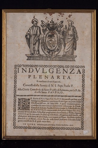 Indulgenza plenaria concessa da papa Paolo V, 1616