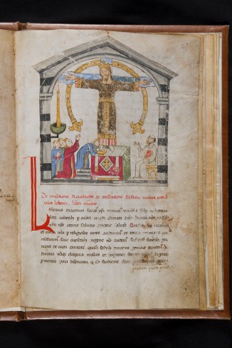 Codice manoscritto su pergamena, secolo XIV