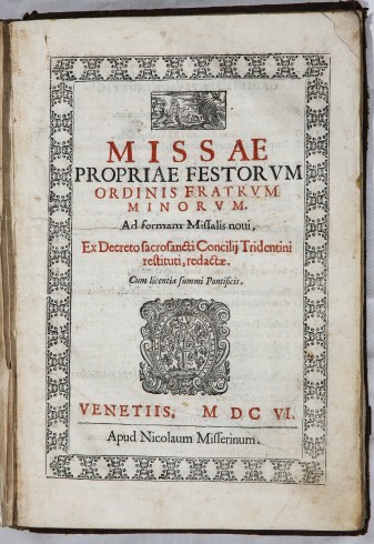 Frontespizio di libro antico, 1606