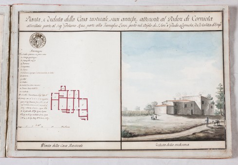 Magrini G., Cabreo di casa del Podere di Corniola, 1795
