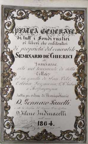 Platea dei beni del Seminario Arcivescovile di Lanciano, 1864