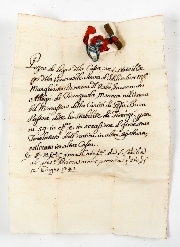 Manoscritto su carta, 1741