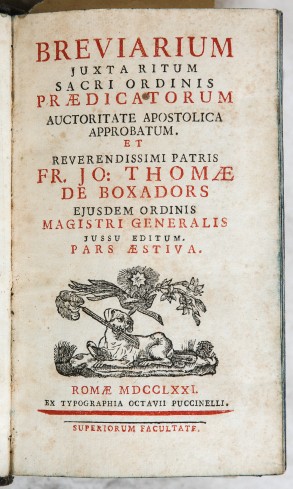 Breviario romano, 1771