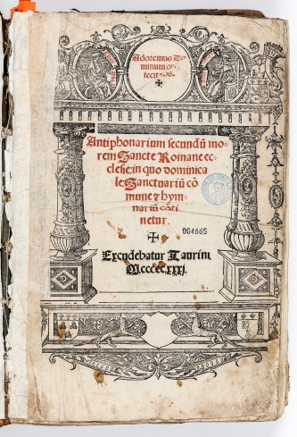 Libro antico, Antifonario, 1531