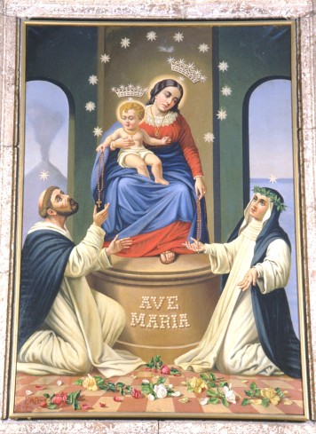 Bianchi F. A. sec. XX, Dipinto della Madonna del rosario