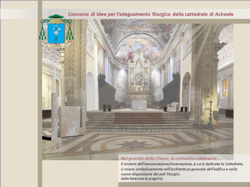 Cattedrale di Acireale: pubblicato l'esito del concorso di idee per l'adeguamento liturgico
