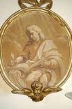 Pronti C. sec. XVII, Dipinto ovale con San Giovanni Evangelista