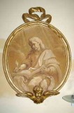 Ambito romagnolo sec. XVII, Cornice di dipinto con San Giovanni Evangelista