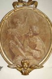 Pronti C. sec. XVII, Dipinto ovale con San Matteo Evangelista