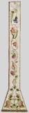 Manifattura lombarda sec. XVIII, Stola bianca in damasco ricamato