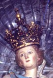 Ambito sardo sec. XVIII, Corona da statua con stelle
