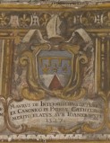 Ambito umbro sec. XVII, Arme del vescovo Mauro Manno Terribilis