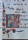 Scriptorium padovano sec. XIV-XV, Iniziale L istoriata con vocazione di Mosè