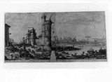 Ambito francese secondo quarto sec. XVII, Veduta del Pont Neuf a Parigi