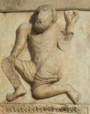 Guglielmo (1138), Telamone con gamba sinistra piegata