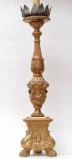 Artigianato veronese sec. XIX, Candeliere d'altare con drappi cm 85 6/6